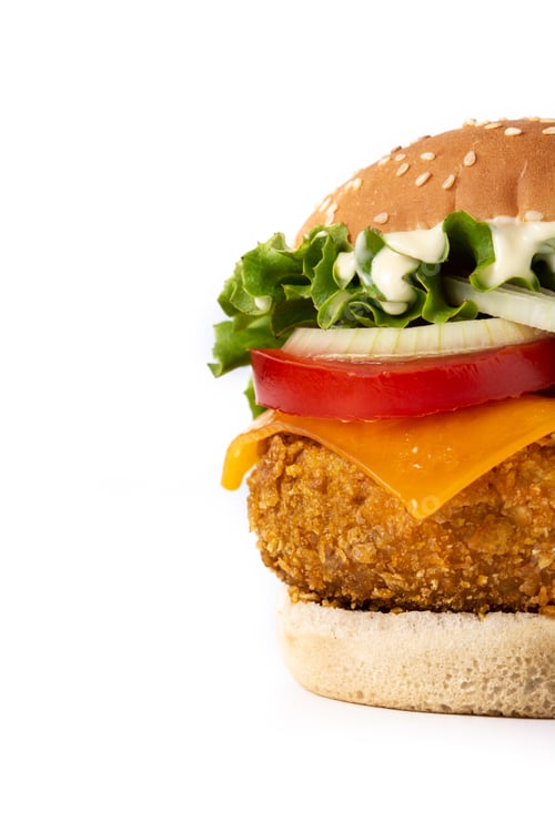 Preview: Crispy chicken burger with cheese