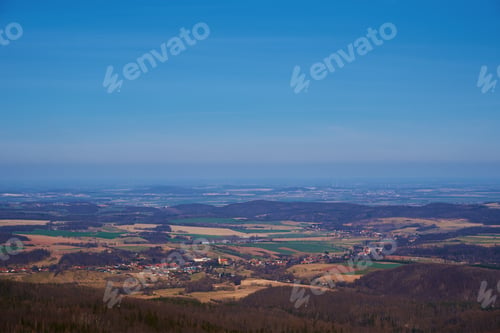 Preview: Natural landscape with mountain ranges and valleys