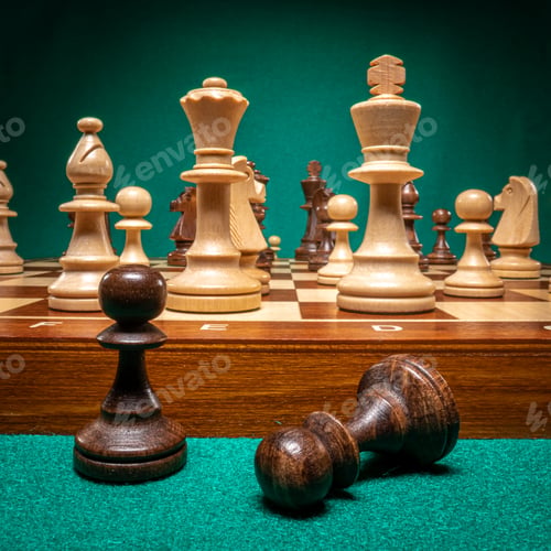 Preview: Classic chess as tiny landscape small pieces