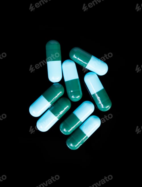Preview: Healthy and medical pills, pharmacy pills