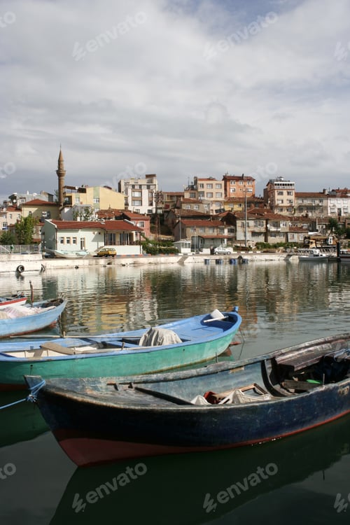 Preview: Fishing boats in Beysehir Lake. Turkey.