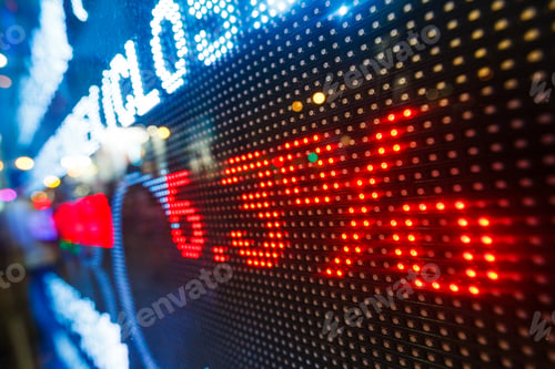Preview: Stock market price display