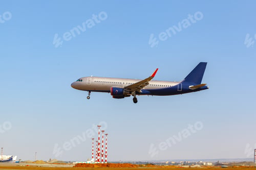 Preview: Passenger plane takes off from runway in airport
