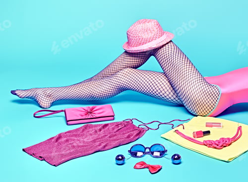 Preview: Fashion clothes stylish set,accessories woman legs