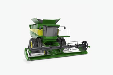 Preview: Modern Green and Yellow Combine Harvester