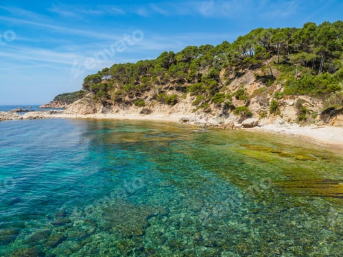 Preview: View of Cala bona small beach near Palamos, Catalonia