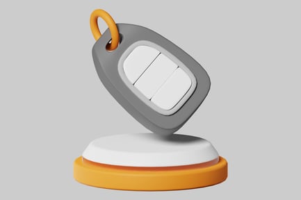 Preview: Cartoon car key with buttons