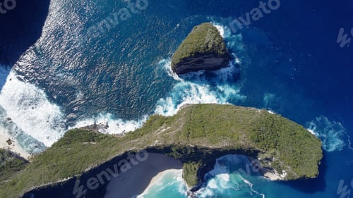 Preview: Ocean on a Bali are photographed from a drone