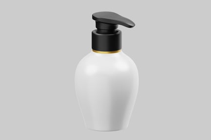 Preview: Minimalist lotion dispenser with black pump