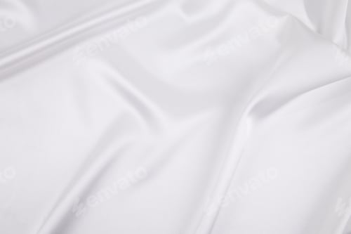 Preview: White silk texture cloth. Close up.