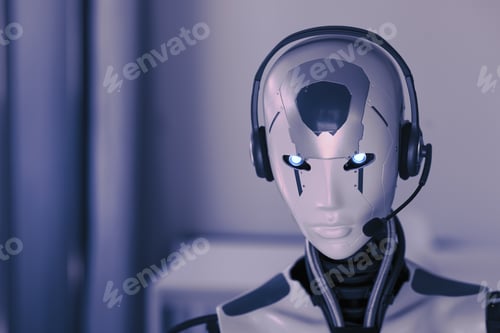 Preview: AI robot working in the office