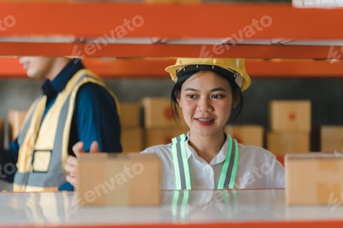 Preview: Industrial asian worker women in factory