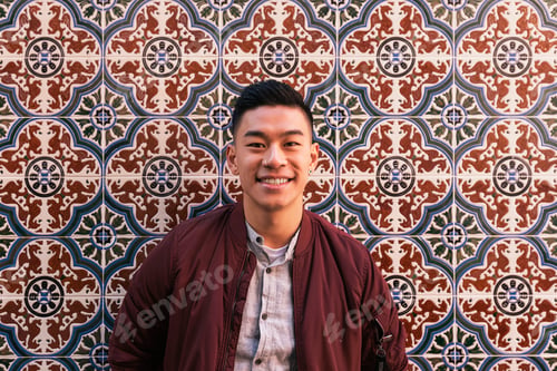 Preview: Portrait of handsome chinese young man.