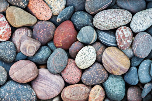Preview: Natural background with colorful pebble stones, abstract nature texture