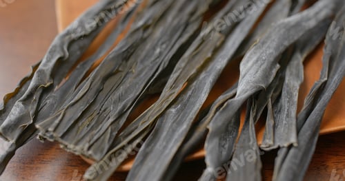 Preview: Pile of japanese dry konbu