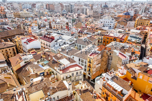 Preview: Valencia cityscape view