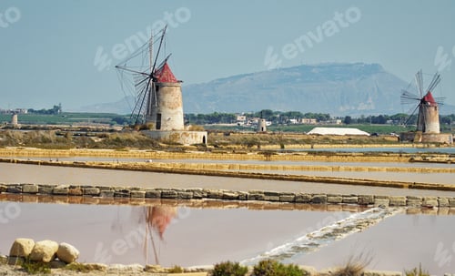 Preview: Old windmills in Sicily