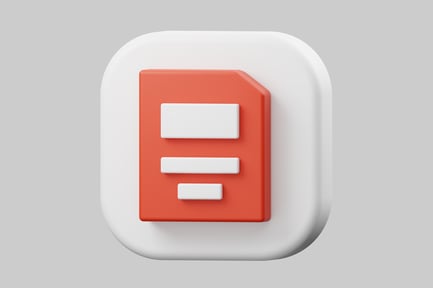 Preview: Document file content red icon