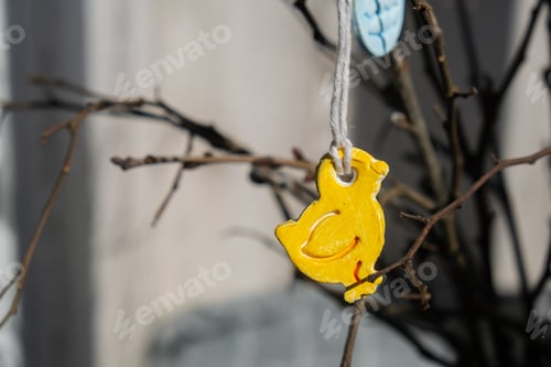 Preview: Do it yourself air dry clay crafts for Easter holiday. Decoration gift idea Handmade children craft