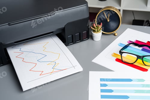 Preview: Photocopier machine for document printing in the office
