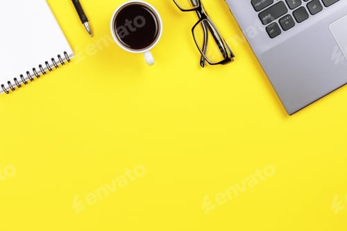 Preview: Still life, business, office supplies or education concept