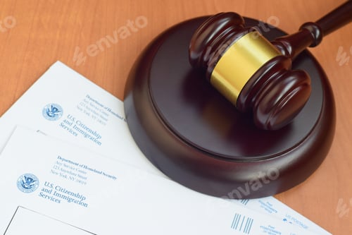 Preview: Justice mallet and Envelopes from Department of Homeland Security, U