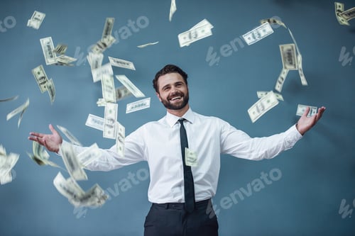 Preview: Handsome bearded businessman