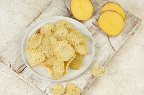 Preview: crispy ridged potato chips