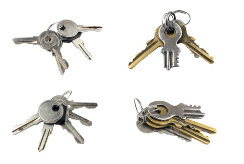 Preview: keys on white isolated background