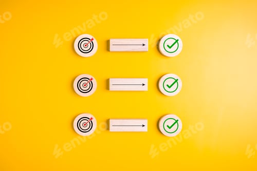 Preview: Business target goal and checklist icons