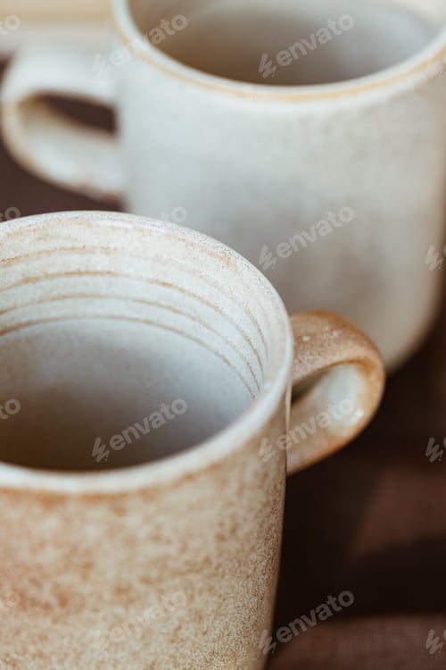 Preview: Macro abstract photography of modern minimalist ceramics