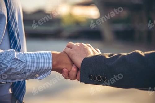 Preview: Close up hands Diverse multiethnic Partners team together. Teamwork group of multiracial people