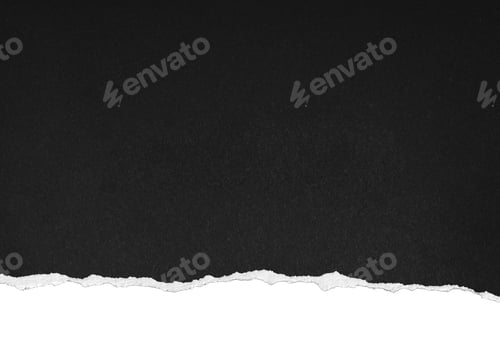 Preview: black torn paper texture piece ripped border edge