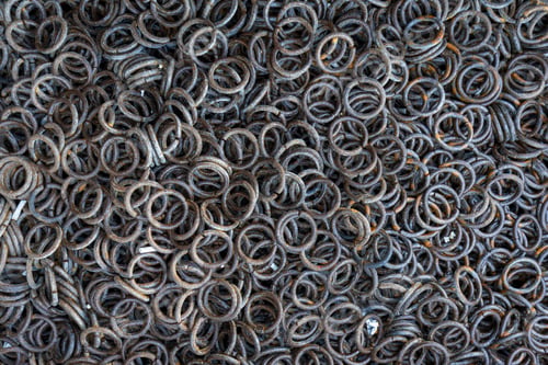 Preview: Rusty Heavy Chain Close-Up Texture Background