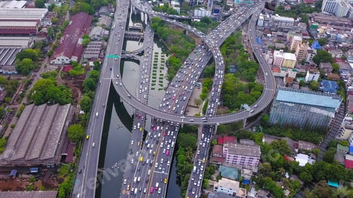 Preview: Bangkok Downtown. Thailand. Financial district and business in urban city in Asia.
