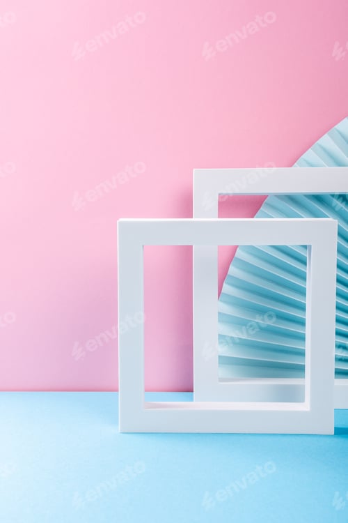 Preview: Colorful abstract background with paper fans