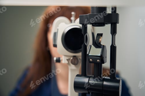 Preview: Close-up of slit lamp used in eye exams