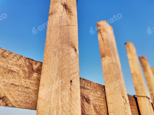 Preview: Wooden fence for wallpaper design