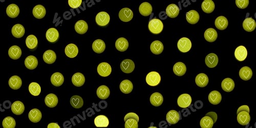Preview: Bokeh Circles Of Different Colors Of Light On A Black Background
