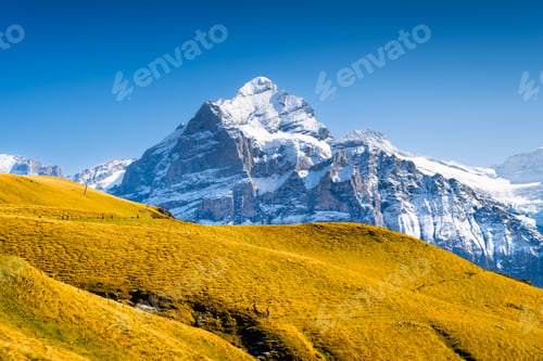 Preview: Mountain scenery in the summertime. A place for mountain hiking with a beautiful view.
