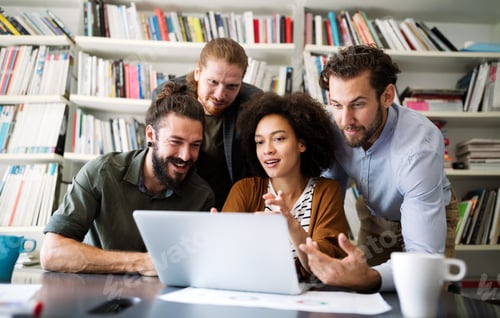 Preview: Collaboration and analysis by business people working in office
