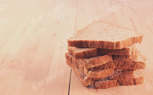 Preview: Stack of bread on table