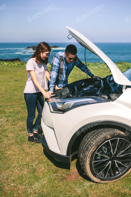 Preview: Young couple tries to fix the broken down car