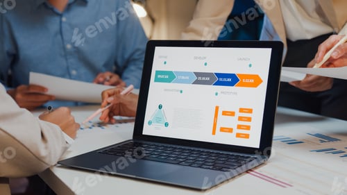 Preview: Asia businesspeople meeting brainstorming some new ideas about project to his partner working.