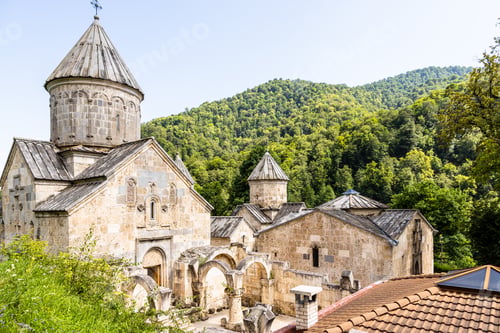 Preview: roof and Surb Astvatsatsin Church in Haghartsin