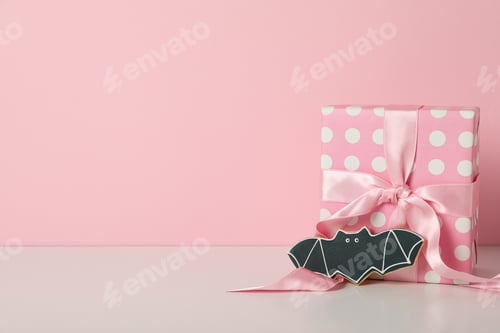Preview: Halloween gifts in pink tones with cookies