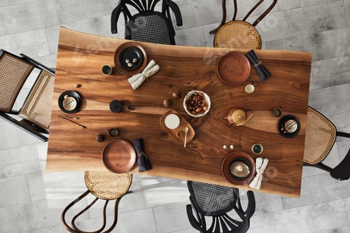Preview: Stylish interior design of dining room