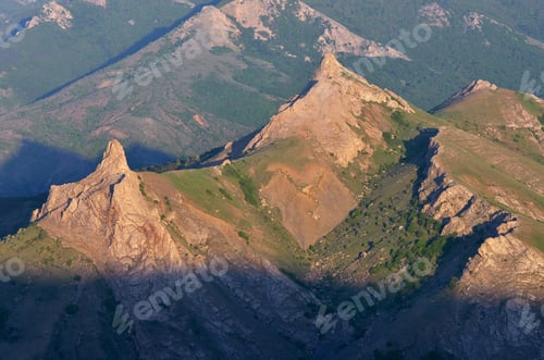 Preview: Fragment of mountains with rocks