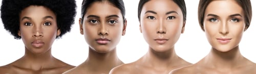Preview: Different ethnicity women - Caucasian, African, Asian and Indian.