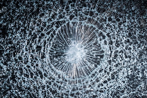 Preview: Black and white photo fantastic web broken glass